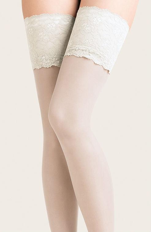 Gabriella Calze Exclusive 201 Hold Ups Bianco - Sydney Rose Lingerie 
