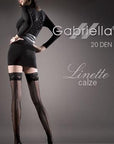 Gabriella Calze Linette 203 Hold Ups Nero - Sydney Rose Lingerie 