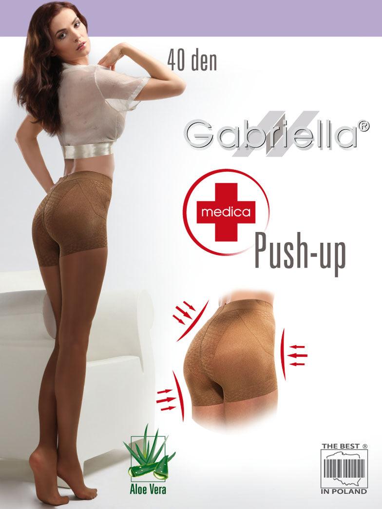 Gabriella Classic 40 Push Up Tights Beige - Sydney Rose Lingerie 