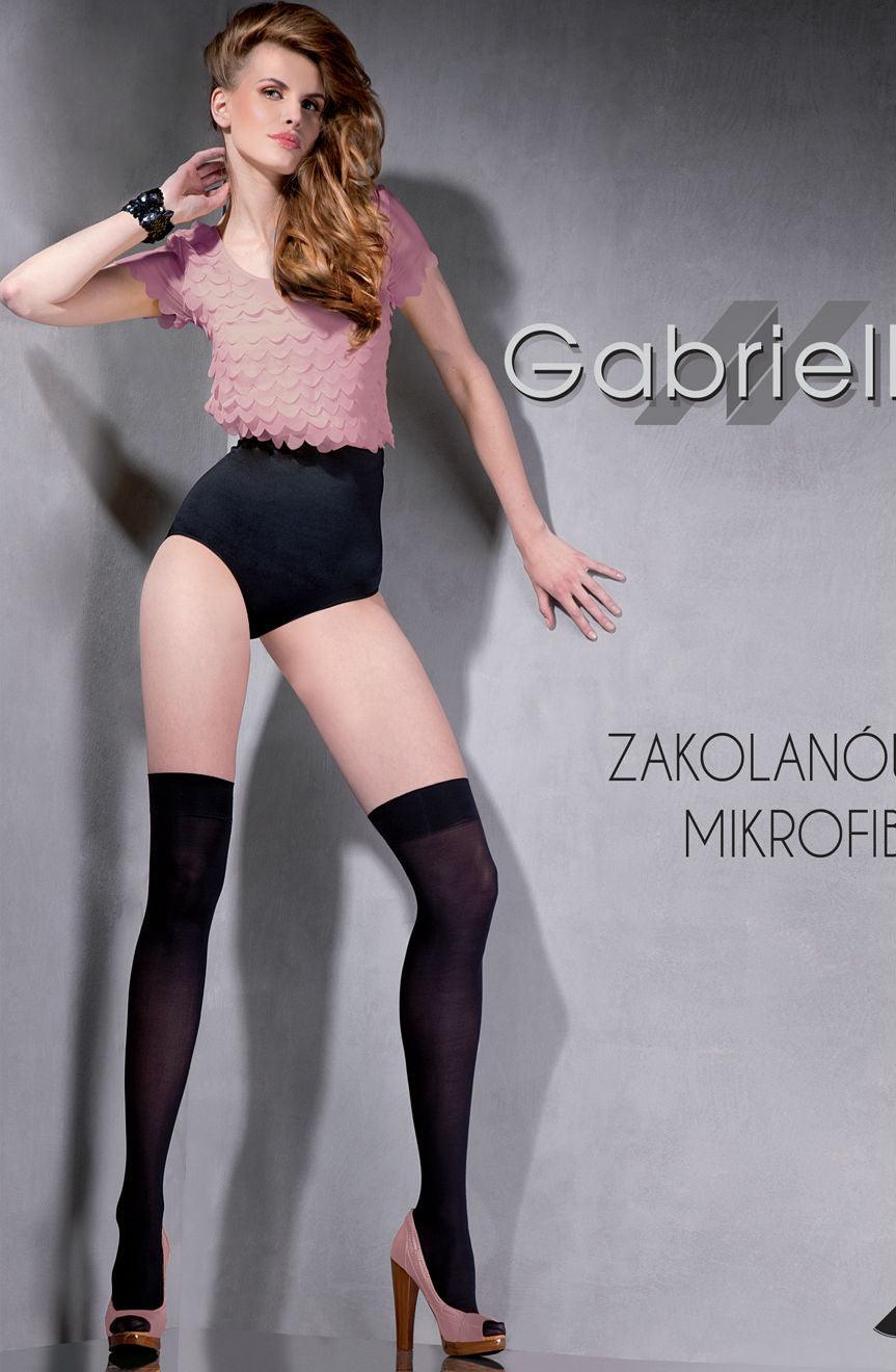 Gabriella Classic Zakol Microfibre 151 Knee Highs Nero - Sydney Rose Lingerie 