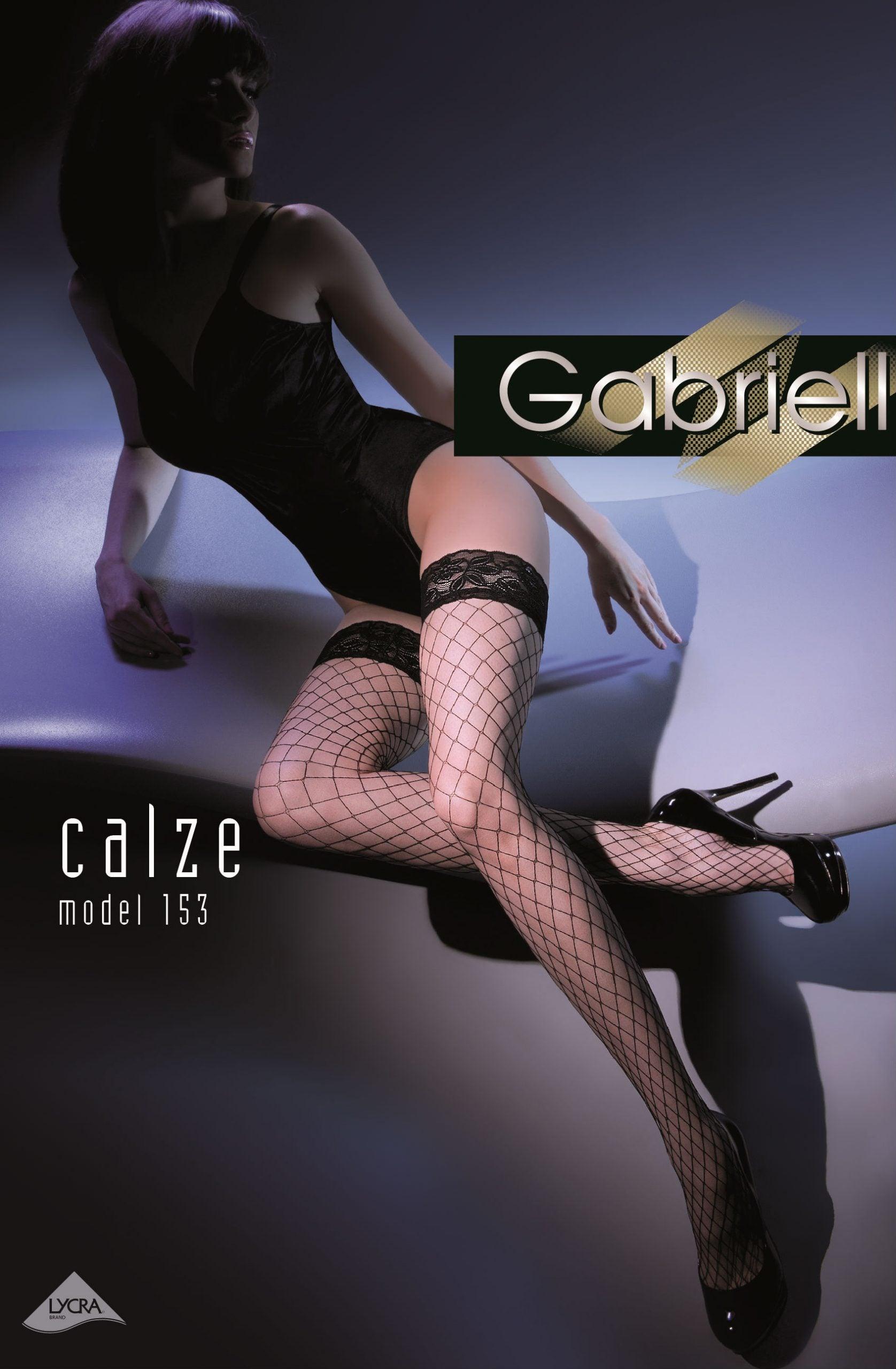 Gabriella Kabaretta Calze 153-222 Hold Ups Nero - Sydney Rose Lingerie 