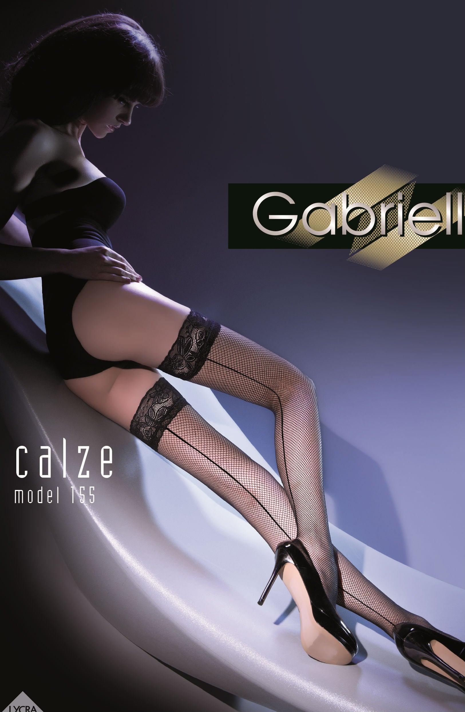 Gabriella Kabaretta Calze 155-223 Hold Ups Nero - Sydney Rose Lingerie 