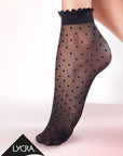 Gabriella Puntina 616 Socks Black One Size - Sydney Rose Lingerie 