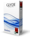 Glyde Ultra Blueberry Flavour Vegan Condoms 10 Pack - Sydney Rose Lingerie 