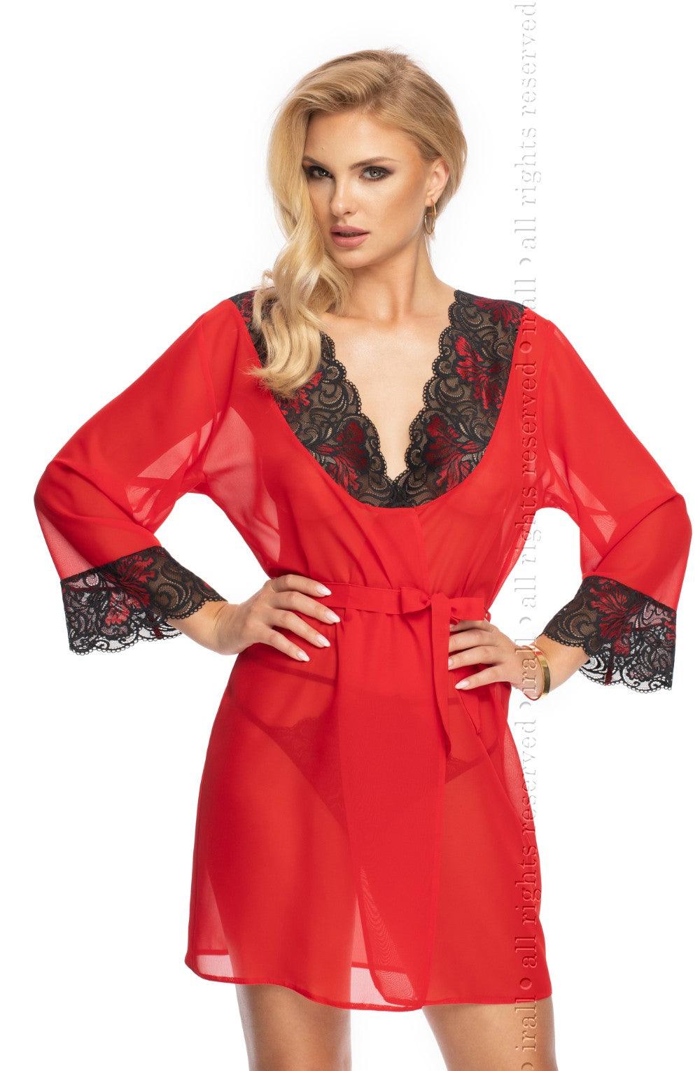 Irall Erotic Oriana Gown Red - Sydney Rose Lingerie 