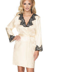 Irall Juniper Cream Dressing Gown - Sydney Rose Lingerie 
