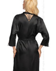 Irall Mallory Dressing Gown Black - Sydney Rose Lingerie 