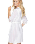 Irall Sharon Dressing Gown White - Sydney Rose Lingerie 