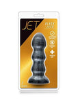 Jet Black Jack Large Ribbed Butt Plug 7 inches - Sydney Rose Lingerie 