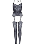 Leg Avenue Lace Suspender Bodystocking One Size - Sydney Rose Lingerie 