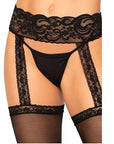 Leg Avenue Sheer Thigh High Stockings with attached Lace Garterbelt - Sydney Rose Lingerie 