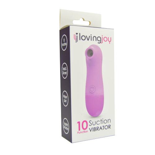 Loving Joy 10 Function Clitoral Suction Vibrator Pink - Sydney Rose Lingerie 