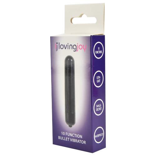 Loving Joy 10 Function Obsidian Bullet Vibrator - Sydney Rose Lingerie 