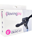 Loving Joy 6 Inch Silicone Strap On Dildo Kit - Sydney Rose Lingerie 