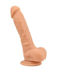 Loving Joy 8 Inch Realistic Silicone Dildo with Suction Cup and Balls Vanilla - Sydney Rose Lingerie 