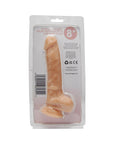 Loving Joy 8 Inch Realistic Silicone Dildo with Suction Cup and Balls Vanilla - Sydney Rose Lingerie 