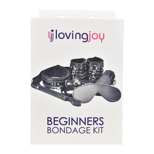 Loving Joy Beginner&#39;s Bondage Kit Black (8 Piece) - Sydney Rose Lingerie 