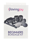 Loving Joy Beginner's Bondage Kit Black (8 Piece) - Sydney Rose Lingerie 