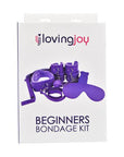 Loving Joy Beginner's Bondage Kit Purple (8 Piece) - Sydney Rose Lingerie 