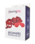 Loving Joy Beginner's Bondage Kit Red (8 Piece) - Sydney Rose Lingerie 
