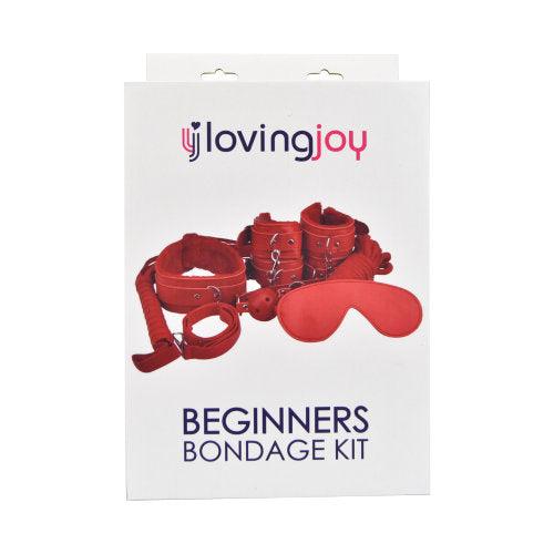 Loving Joy Beginner&#39;s Bondage Kit Red (8 Piece) - Sydney Rose Lingerie 