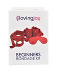 Loving Joy Beginner's Bondage Kit Red (8 Piece) - Sydney Rose Lingerie 