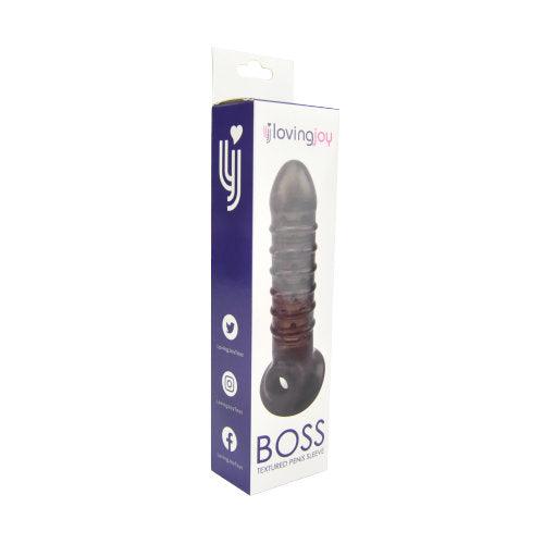 Loving Joy Boss Textured Penis Sleeve with Ball Loop - Sydney Rose Lingerie 