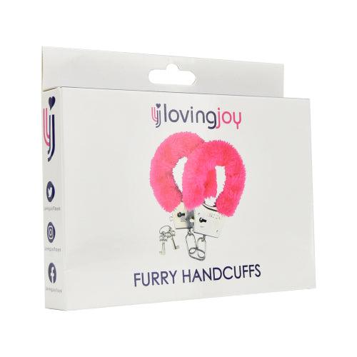 Loving Joy Furry Handcuffs Pink - Sydney Rose Lingerie 