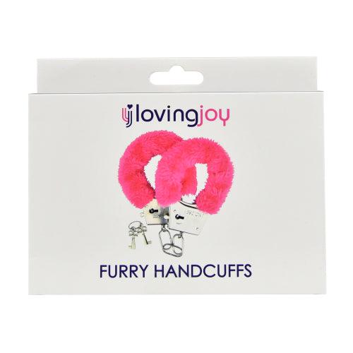 Loving Joy Furry Handcuffs Pink - Sydney Rose Lingerie 