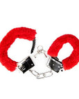 Loving Joy Furry Handcuffs Red - Sydney Rose Lingerie 