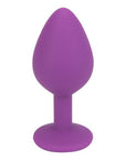 Loving Joy Jewelled Silicone Butt Plug Purple - Medium - Sydney Rose Lingerie 