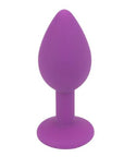 Loving Joy Jewelled Silicone Butt Plug Purple -Small - Sydney Rose Lingerie 