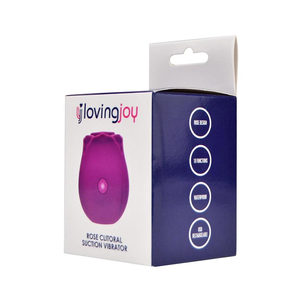 Loving Joy Rose Toy Clitoral Suction Vibrator Purple - Sydney Rose Lingerie 