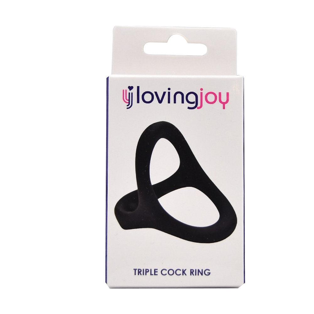 Loving Joy Silicone Triple Cock Ring - Sydney Rose Lingerie 
