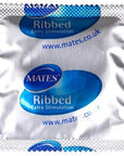 Mates Ribbed Condom BX144 Clinic Pack - Sydney Rose Lingerie 