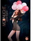 Moonlight Asymmetric Style Crochet Mini Dress Black One Size - Sydney Rose Lingerie 