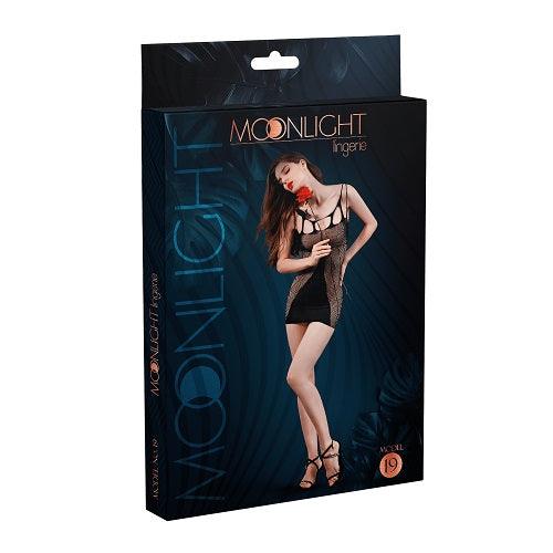 Moonlight Black Cut Out Mini Dress One Size - Sydney Rose Lingerie 