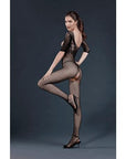 Moonlight Low Back Lace and Net Crotchless Bodystocking One Size