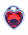 Precious Metals Heart Shaped Butt Plug-Silver - Sydney Rose Lingerie 