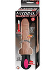 Realistic Warming 6.5 inch Vibrating Dildo with Balls Brown - Sydney Rose Lingerie 