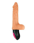 Realistic Warming 6.5 inch Vibrating Dildo with Balls Vanilla - Sydney Rose Lingerie 