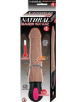 Realistic Warming 7 inch Vibrating Dildo Brown - Sydney Rose Lingerie 