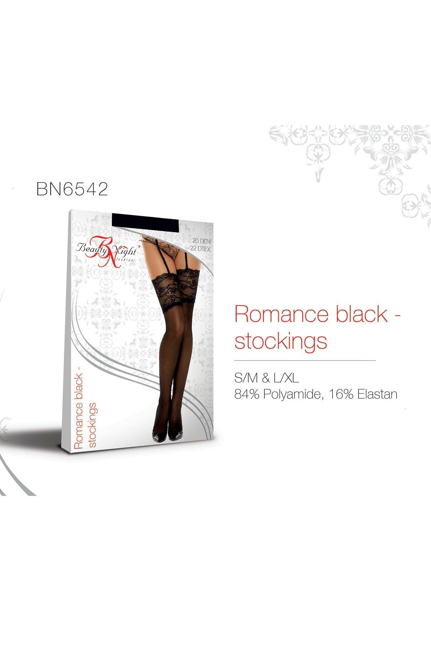 Romance Stockings Black - Sydney Rose Lingerie 