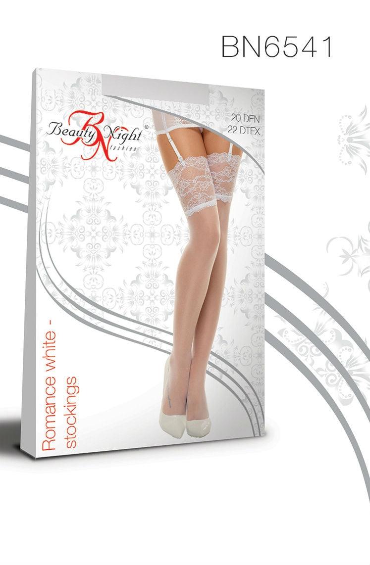 Romance Stockings White - Sydney Rose Lingerie 