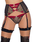 Roza Rufina Suspender Belt Black - Sydney Rose Lingerie 