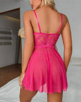 Sexy Lace Chemise Nightgown With Big Bow - Little Miss Vanilla