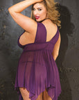 Shirley of Hollywood 96618 QUEEN Babydoll & Thong - Sydney Rose Lingerie 