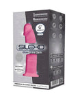 SilexD 6 inch Glow in the Dark Realistic Silicone Dual Density Dildo with Suction Cup Pink - Sydney Rose Lingerie 
