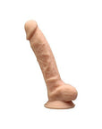 SilexD 7 inch Realistic Silicone Dual Density Dildo with Suction Cup and balls