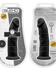 SilexD 9 inch Realistic Girthy Silicone Dual Density Dildo with Suction Cup Black - Sydney Rose Lingerie 